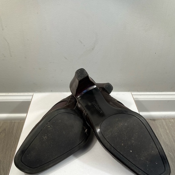 Liz Claiborne Brown Leather Mules Size 7 - Picture 5 of 5